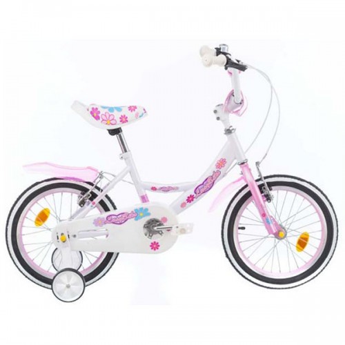 Bicicleta pentru copii Chipolino Lusy 16 - alb-roz