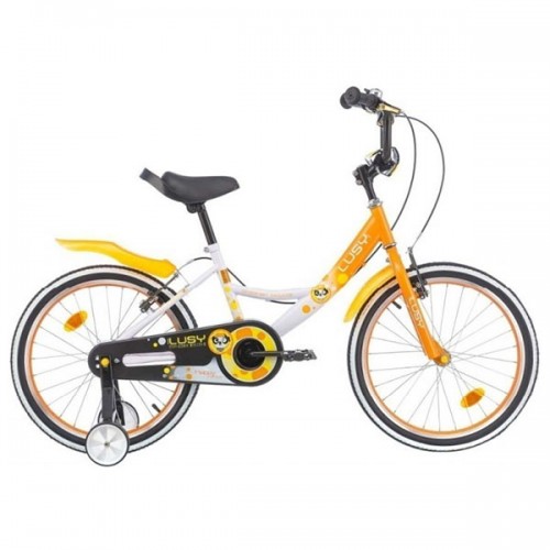 Bicicleta pentru copii Chipolino Lusy 20 - alb-portocaliu