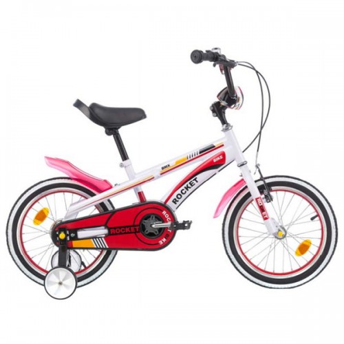 Bicicleta pentru copii Chipolino Rocket 16 - alb-rosu
