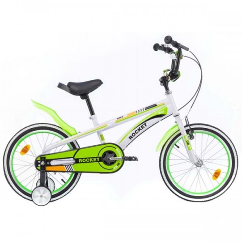 Bicicleta pentru copii Chipolino Rocket 20 - alb-verde