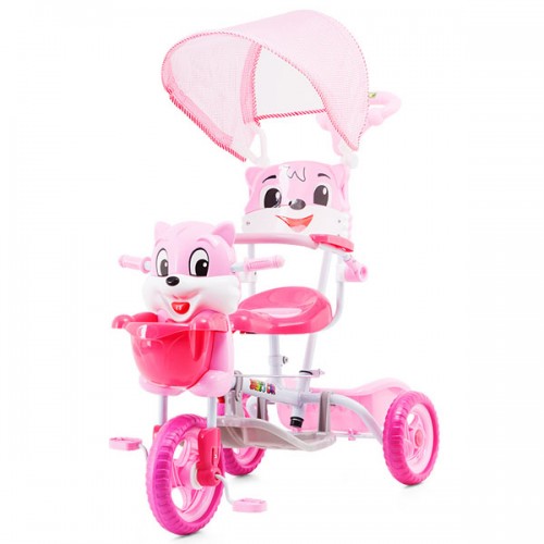 Tricicleta cu copertina Chipolino Bear pink