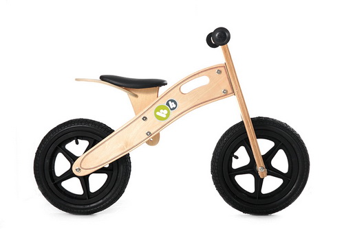 Bicicleta din lemn Kinderkraft Runner Deluxe Natur