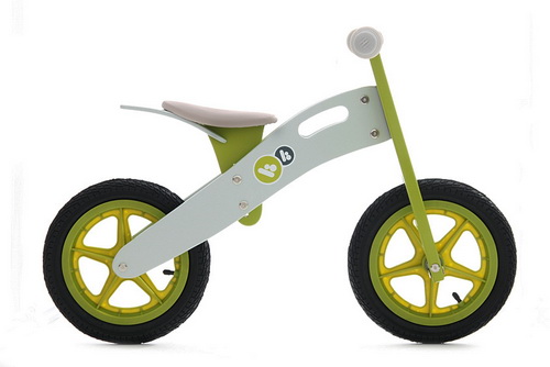 Bicicleta din lemn Kinderkraft Runner Deluxe Green