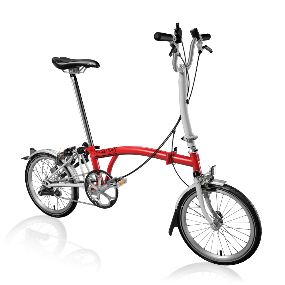 Bicicleta pliabila Brompton H3L/RD/WH