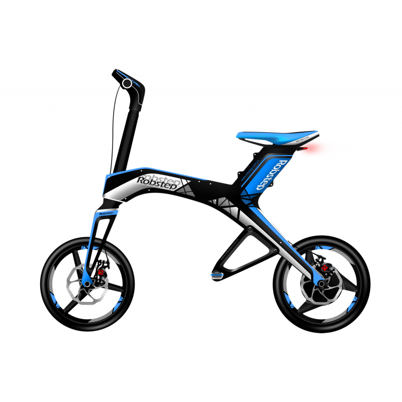 Bicicleta pliabila electrica Robstep X1 - albastru