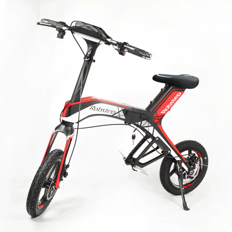 Bicicleta pliabila electrica Robstep X1 - rosu