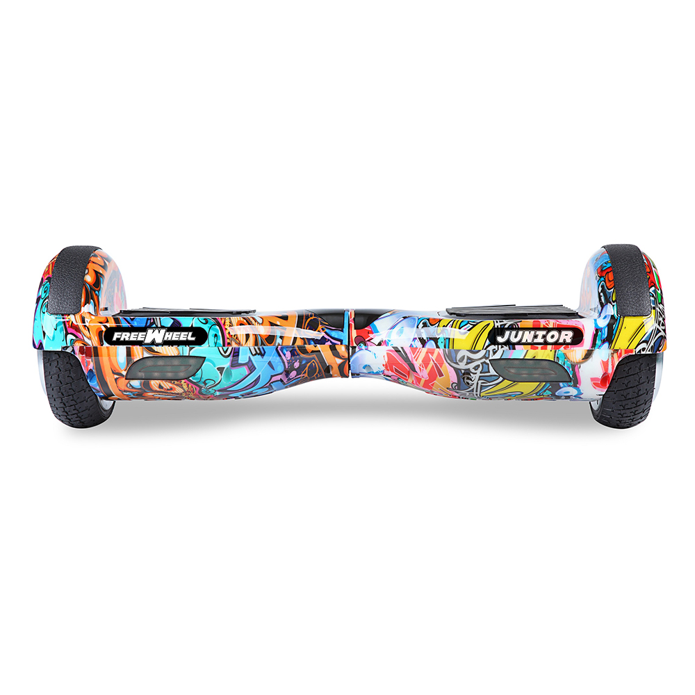 Scooter electric FreeWheel Junior - graffiti albastru