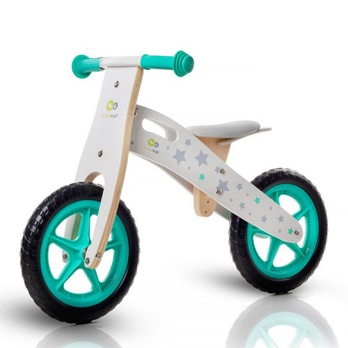 Bicicleta din lemn fara pedale Kinderkraft Runner Stars Deluxe