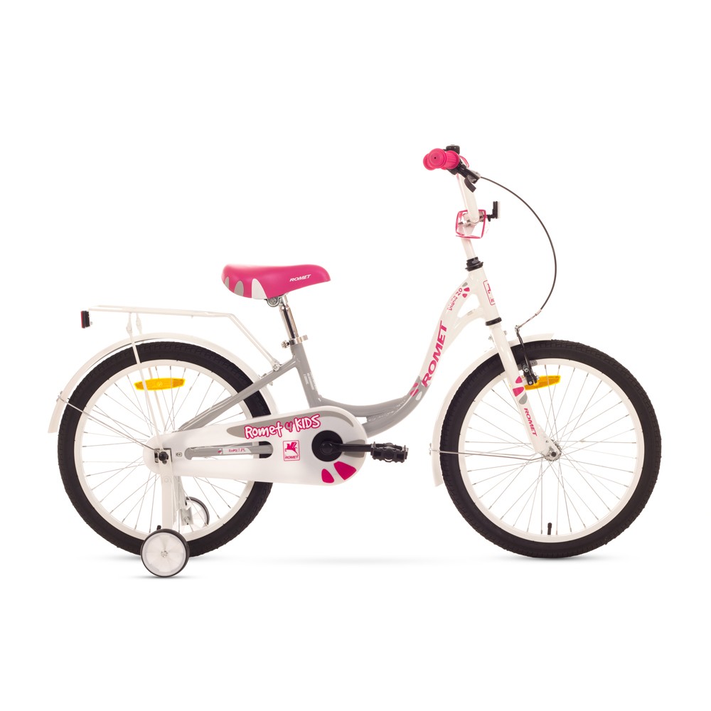 Bicicleta de copii Romet Diana 20 - alb-gri