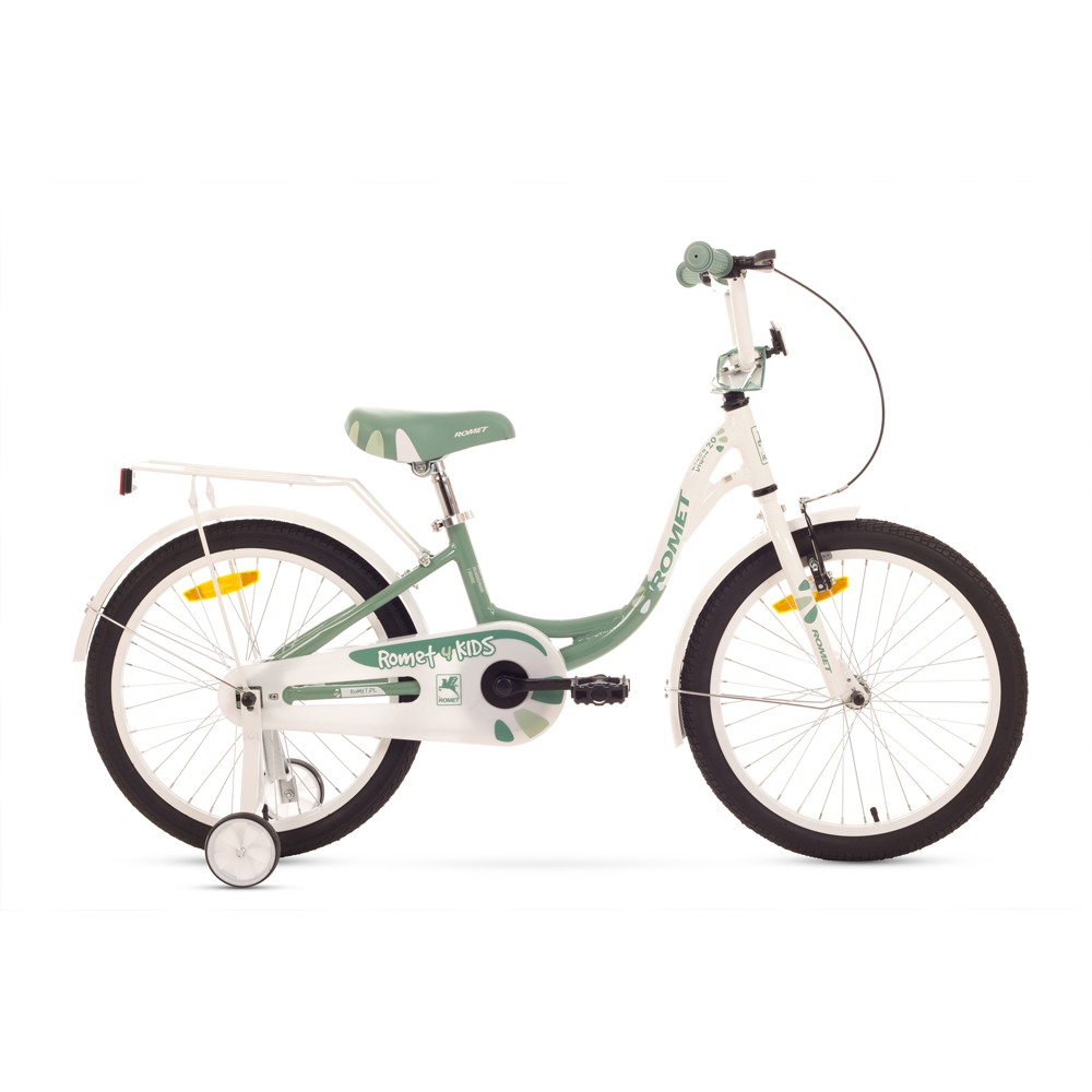 Bicicleta de copii Romet Diana 20 - alb-verde