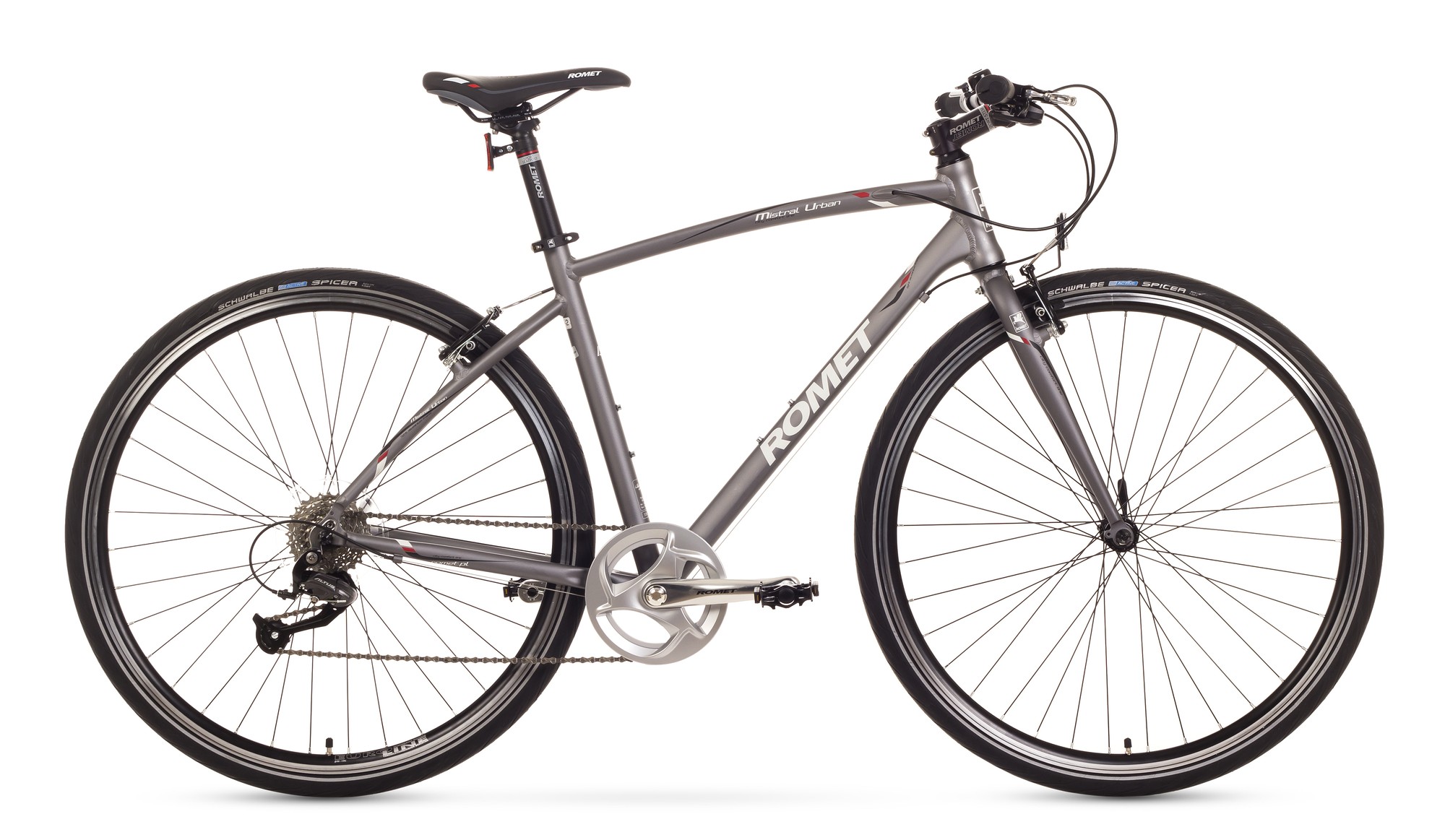 Bicicleta de oras Romet Mistral Urban - argintiu