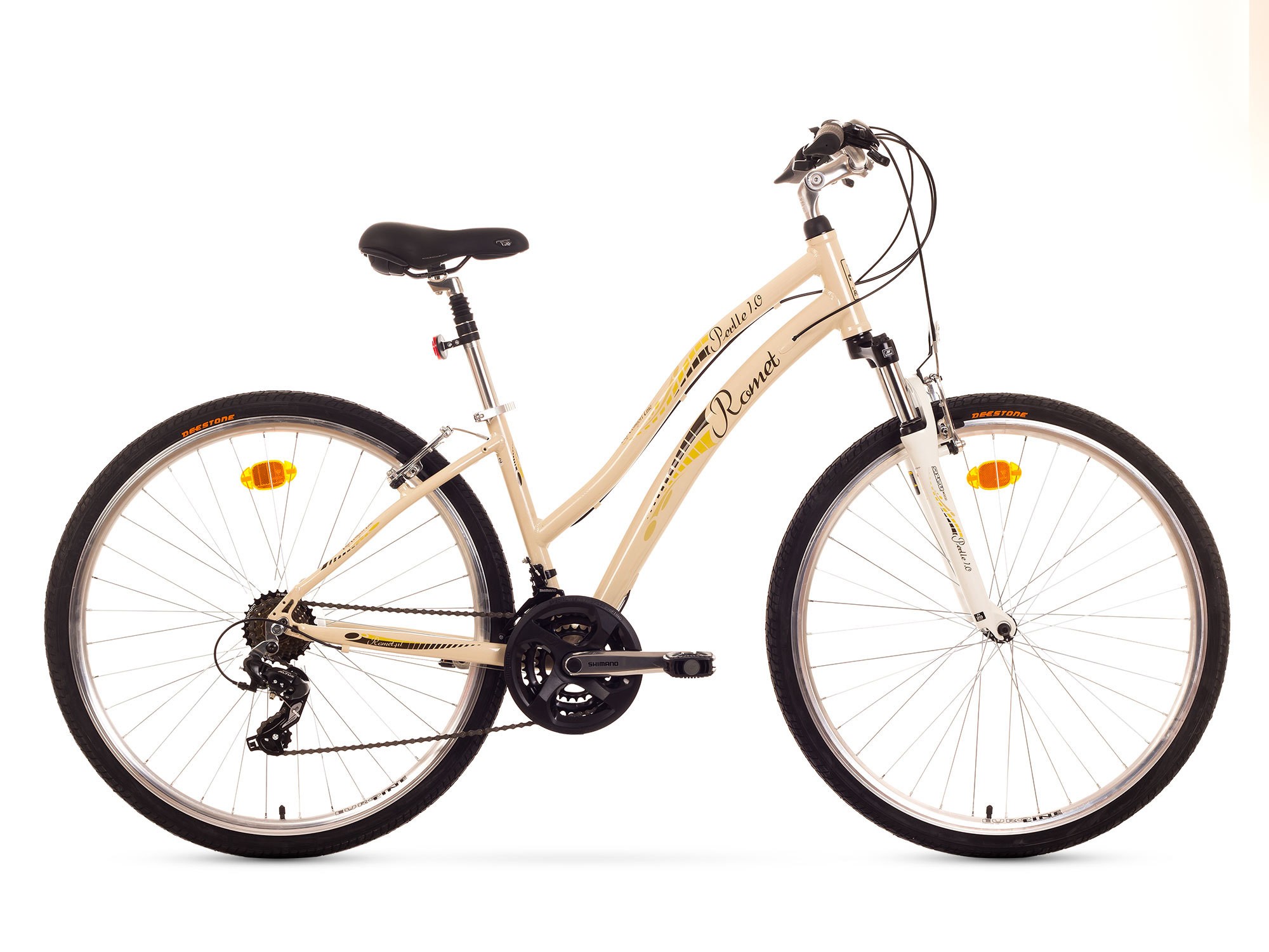 Bicicleta de oras Romet Perlle 1.0 - alb