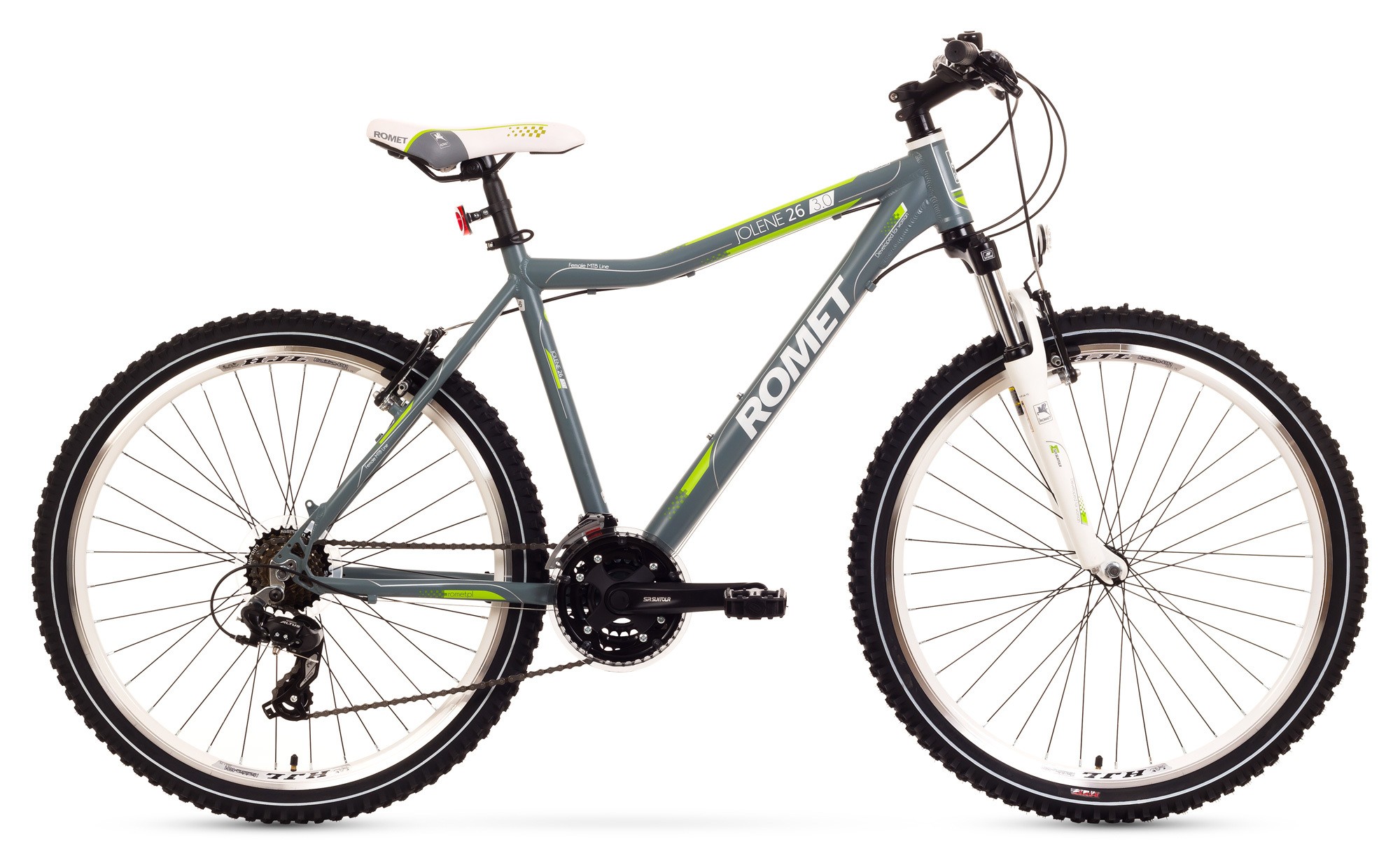 Bicicleta MTB Romet Jolene 26 3.0 - gri-verde