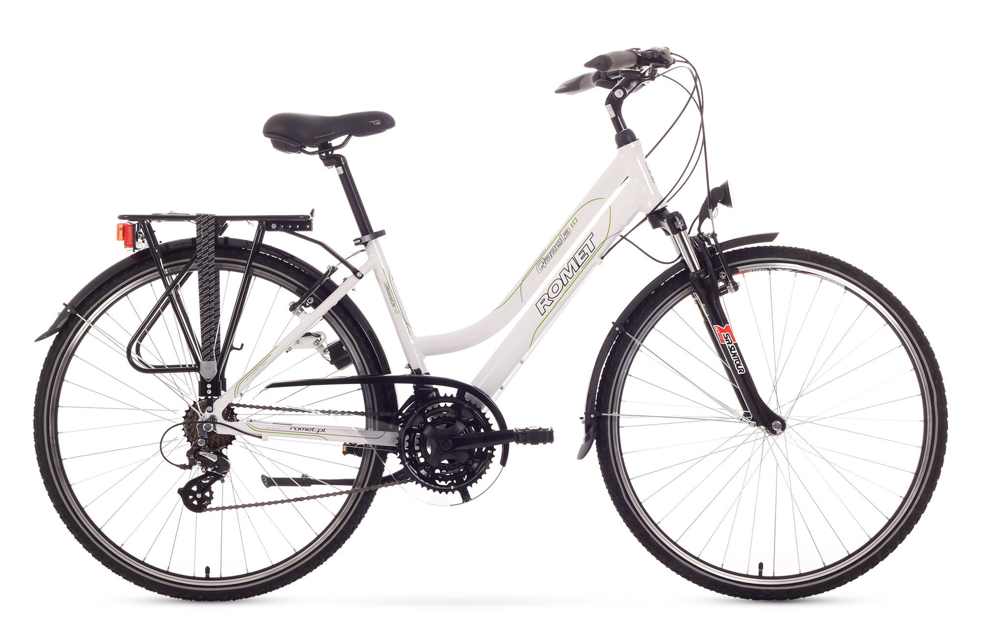 Bicicleta Trekking Romet Gazela 1.0 - alb