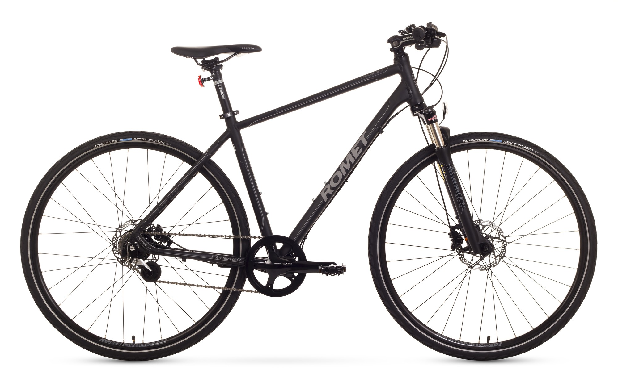 Bicicleta trekking Romet Orkan 6.0 - negru