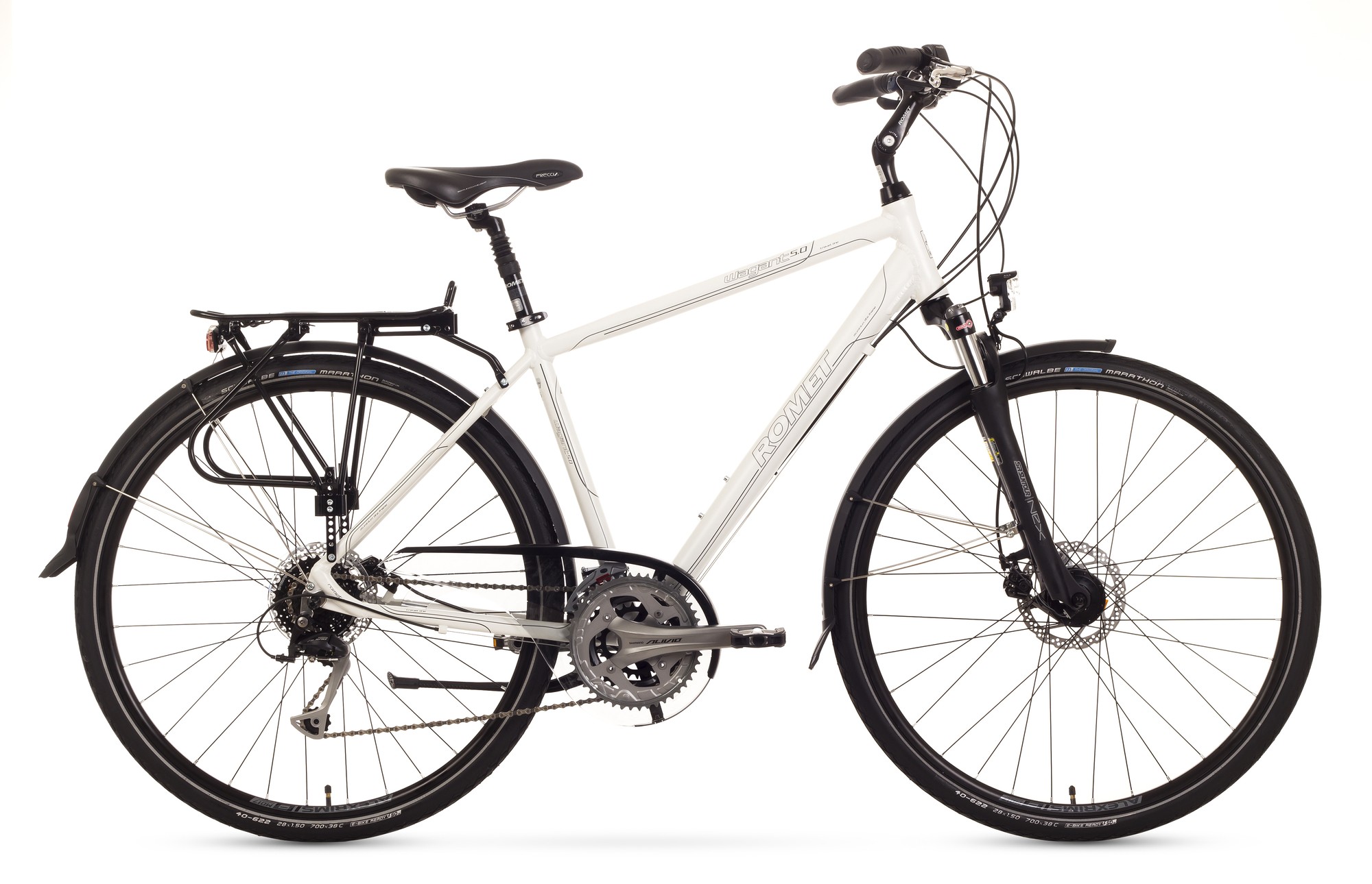 Bicicleta Trekking Romet Wagant 5.0 - alb