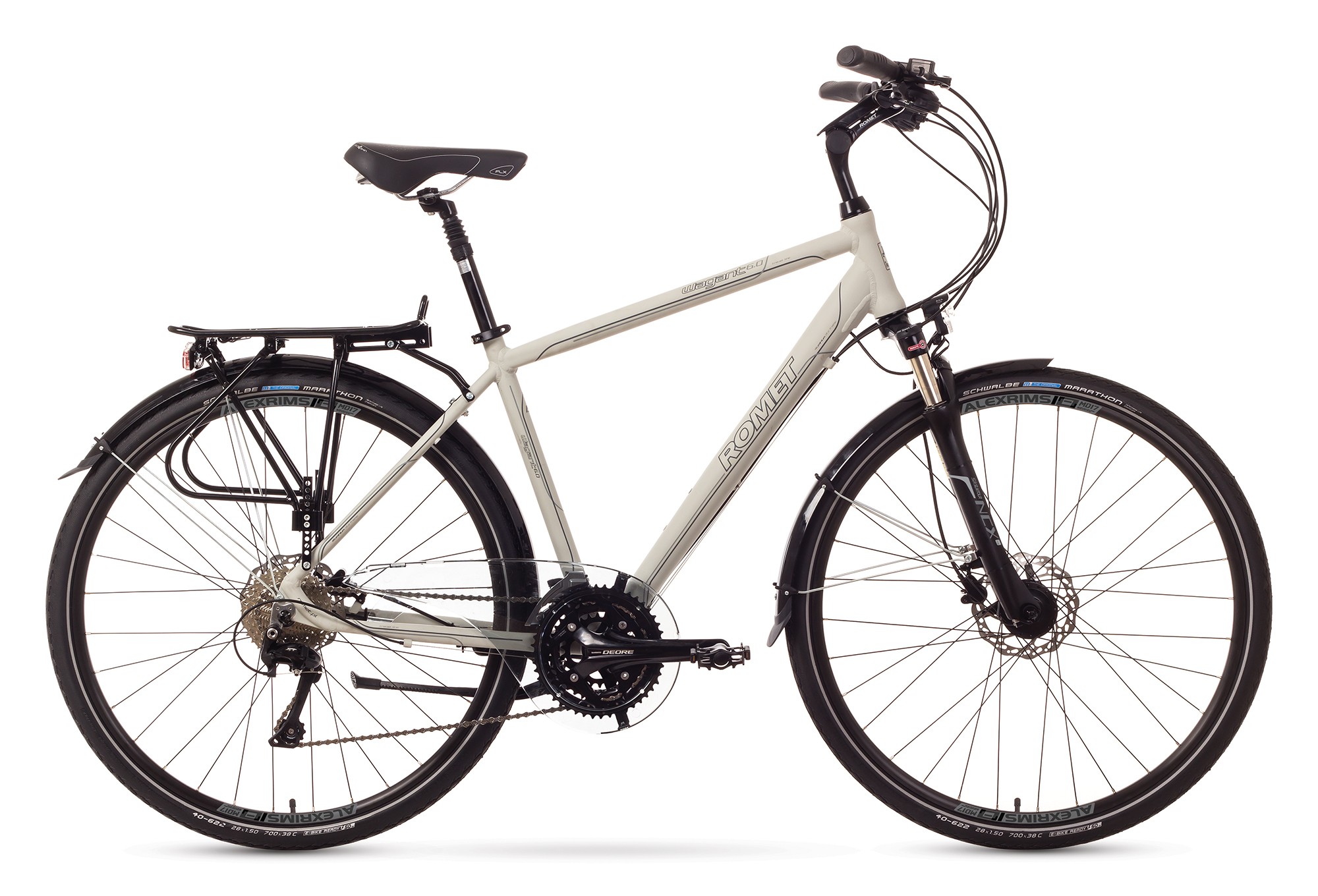 Bicicleta Trekking Romet Wagant 6.0 - alb